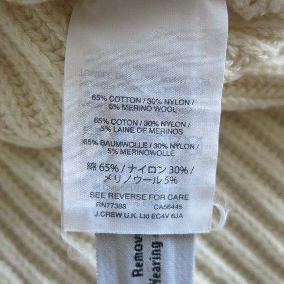 J. Crew Black Label Wool Blend Sleeveless Ribbed Knit Crewneck Sweater - Medium - Picture 6 of 6